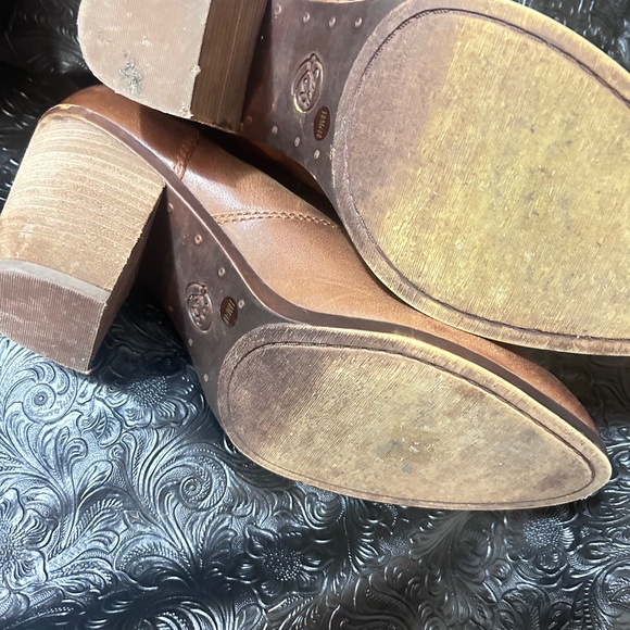 Brown Leather Ankle Boots - Picture 6 of 9